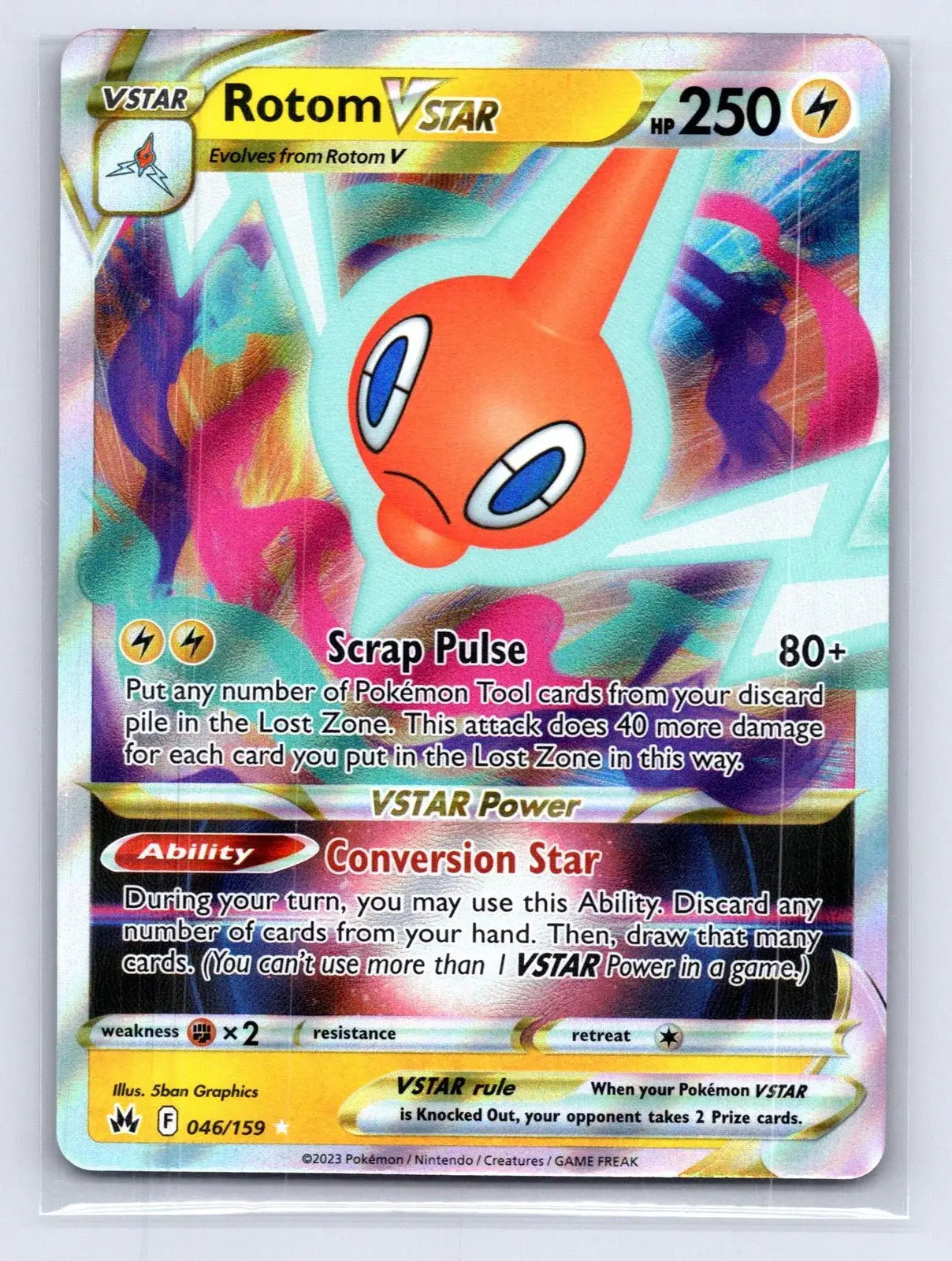 Rotom VSTAR 046/159 Crown Zenith Pokemon NM - Mastercoins