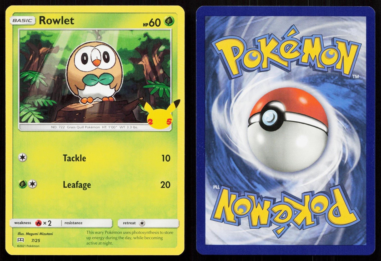 ROWLET 007/025 MCDONALD'S 25TH ANNIVERSARY PROMOS NM - Mastercoins