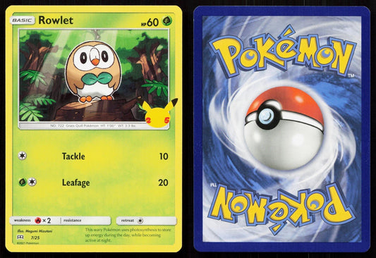 ROWLET 007/025 MCDONALD'S 25TH ANNIVERSARY PROMOS NM - Mastercoins