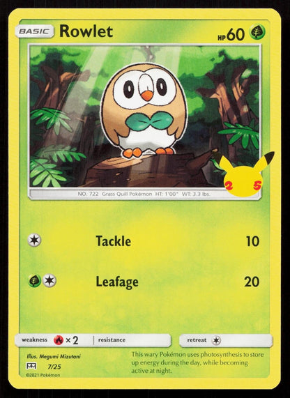 ROWLET 007/025 MCDONALD'S 25TH ANNIVERSARY PROMOS NM - Mastercoins