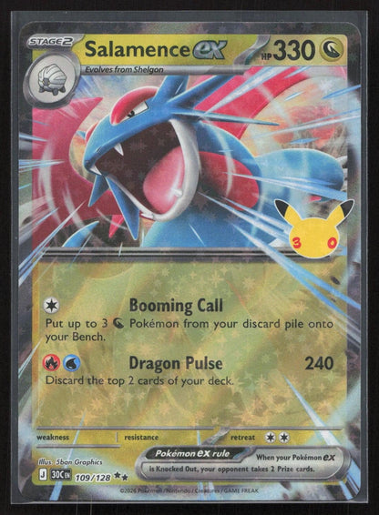 Salamence ex 109/128 ME: 30th Celebration Ultra Rare NM - Mastercoins
