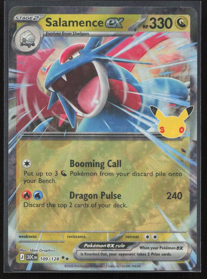 Salamence ex 109/128 ME: 30th Celebration Ultra Rare NM - Mastercoins