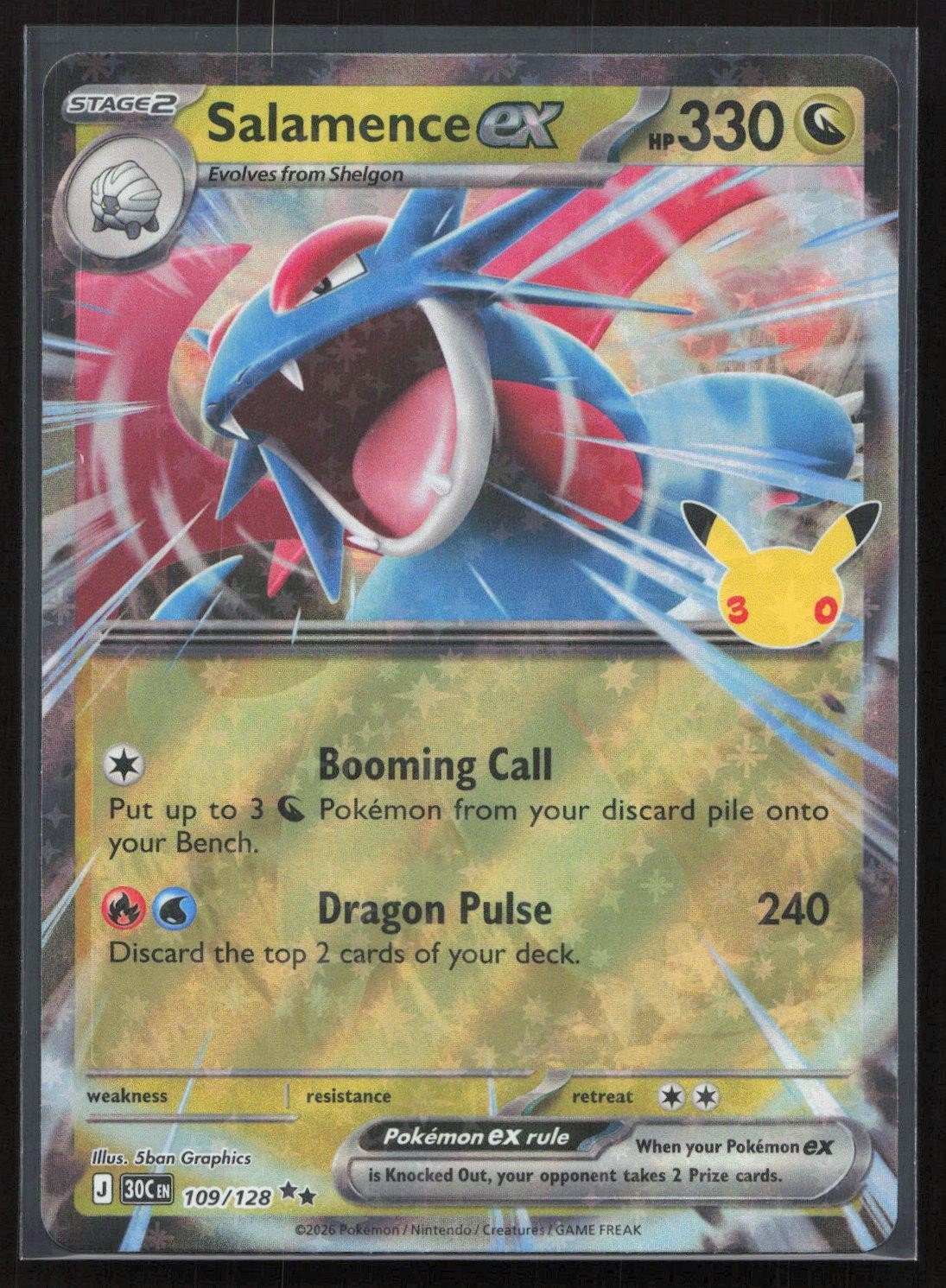 Salamence ex 109/128 ME: 30th Celebration Ultra Rare NM - Mastercoins