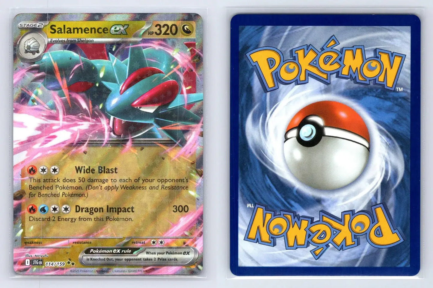 Salamence ex 114/159 Journey Together Pokemon NM - Mastercoins