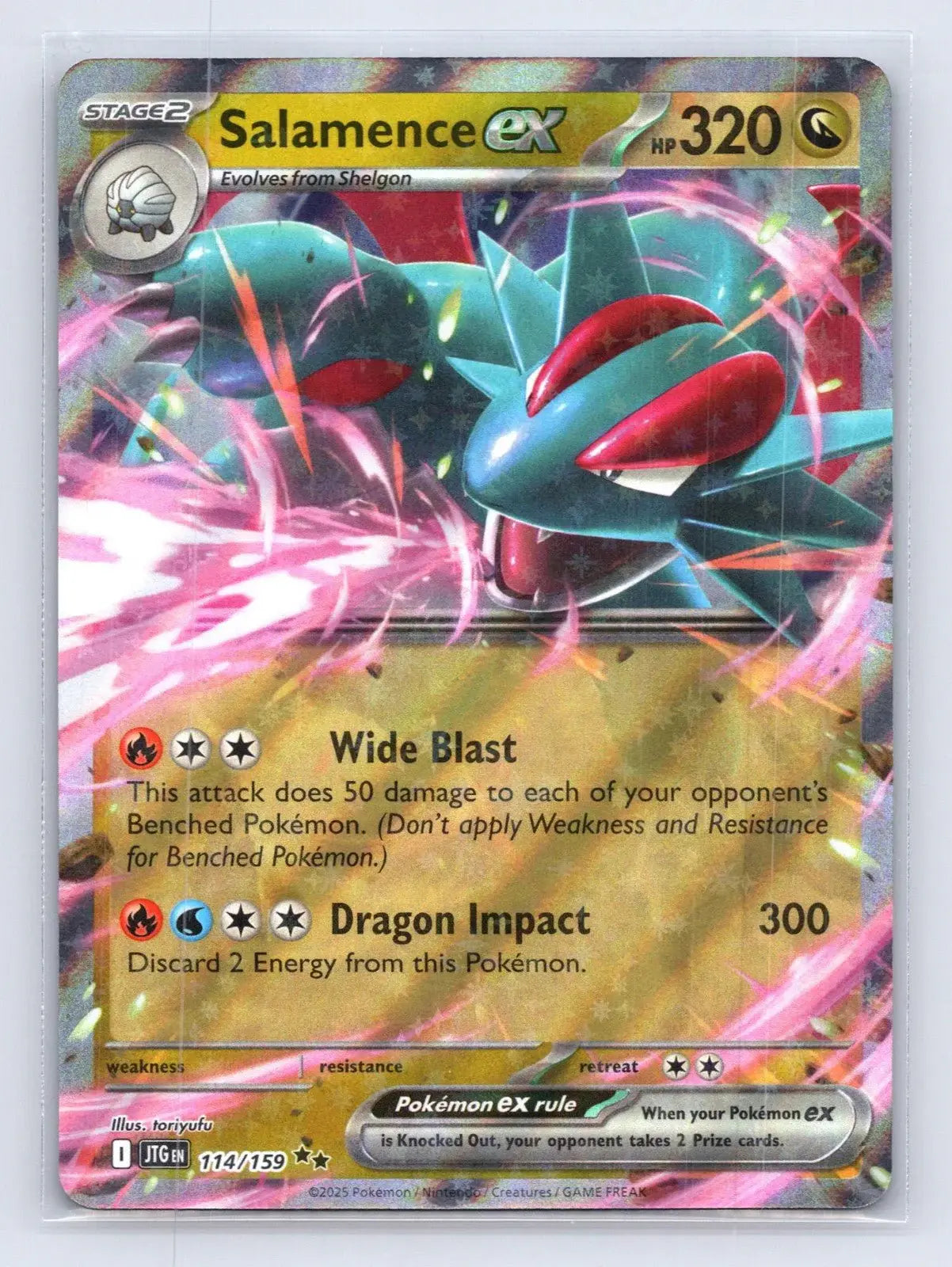 Salamence ex 114/159 Journey Together Pokemon NM - Mastercoins