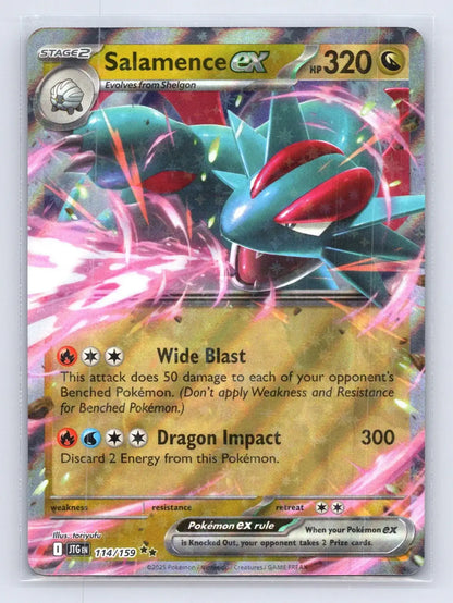 Salamence ex 114/159 Journey Together Pokemon NM - Mastercoins