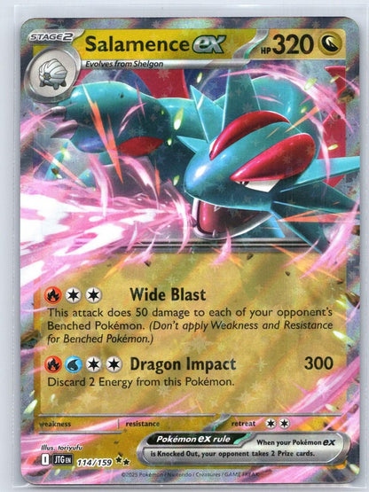 Salamence ex 114/159 Journey Together Pokemon NM - Mastercoins