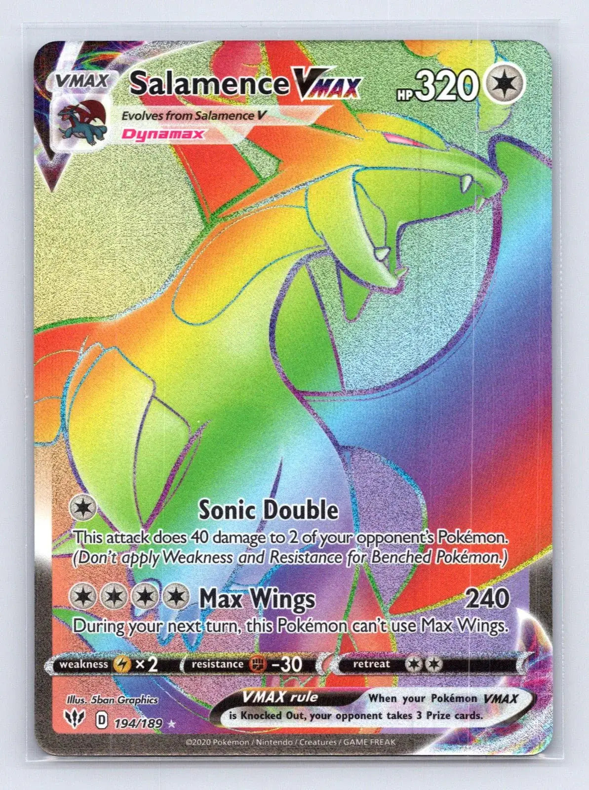 Salamence VMAX 194/189 Darkness Ablaze Pokemon NM - Mastercoins