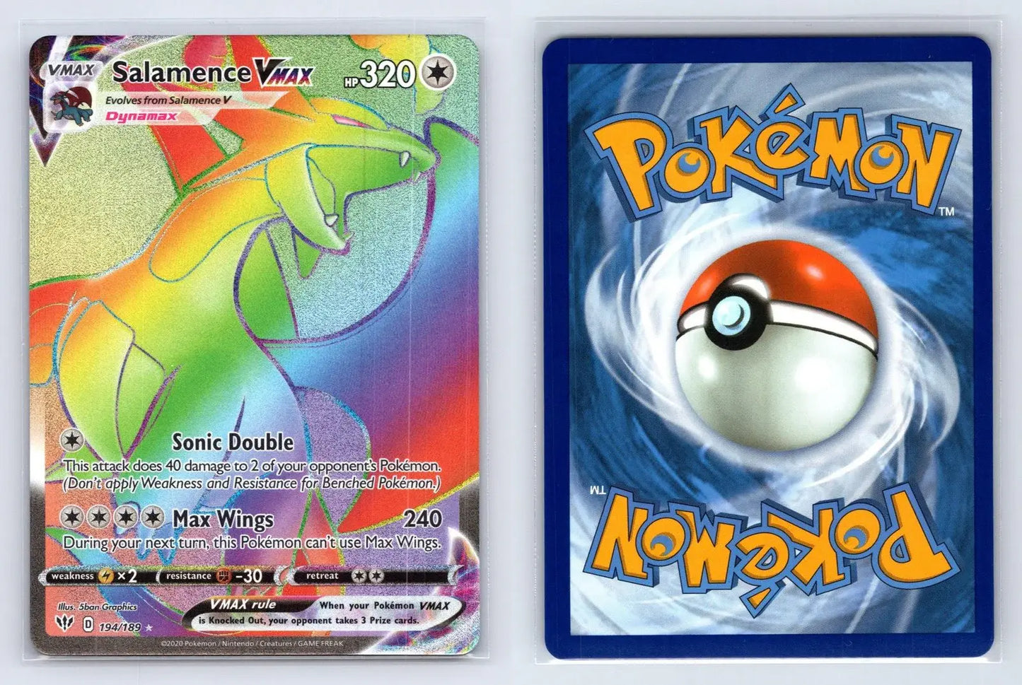 Salamence VMAX 194/189 Darkness Ablaze Pokemon NM - Mastercoins