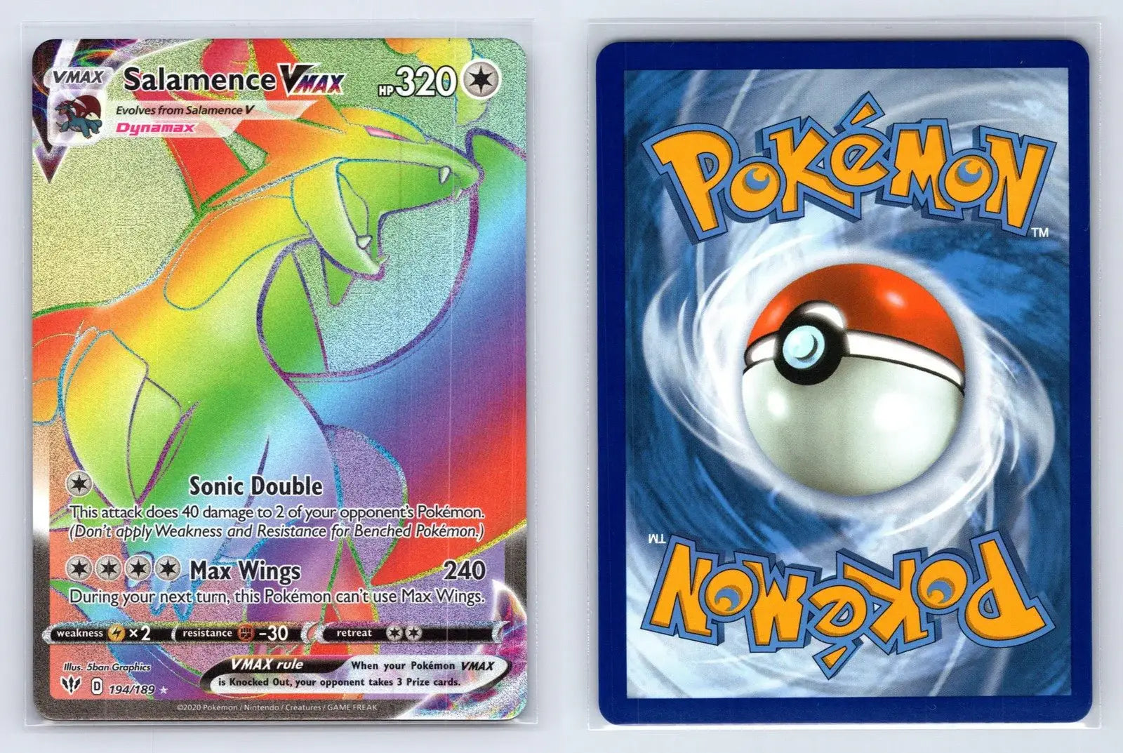 Salamence VMAX 194/189 Darkness Ablaze Pokemon NM - Mastercoins