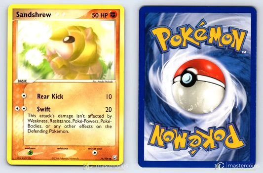 Sandshrew 74/109 Team Rocket Returns Pokemon MP - Mastercoins