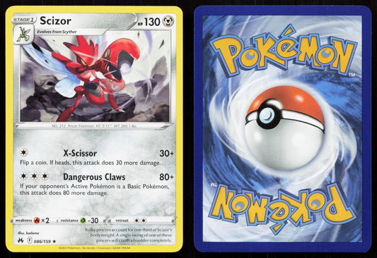 SCIZOR 086/159 CROWN ZENITH NM - Mastercoins