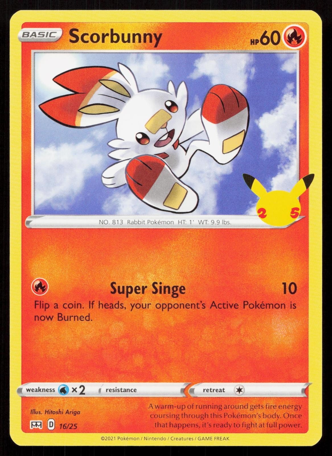 SCORBUNNY 016/025 MCDONALD'S 25TH ANNIVERSARY PROMOS NM - Mastercoins
