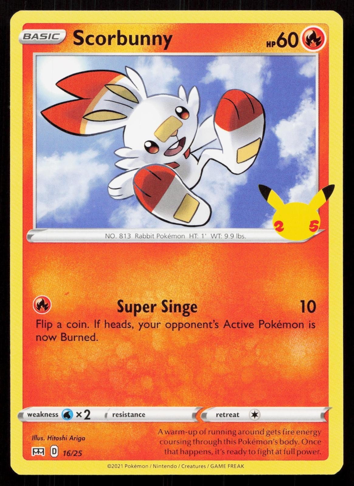 SCORBUNNY 016/025 MCDONALD'S 25TH ANNIVERSARY PROMOS NM - Mastercoins