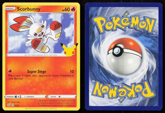 SCORBUNNY 016/025 MCDONALD'S 25TH ANNIVERSARY PROMOS NM - Mastercoins