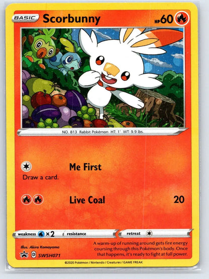 Scorbunny SWSH071 SWSH Black Star Pokemon NM - Mastercoins