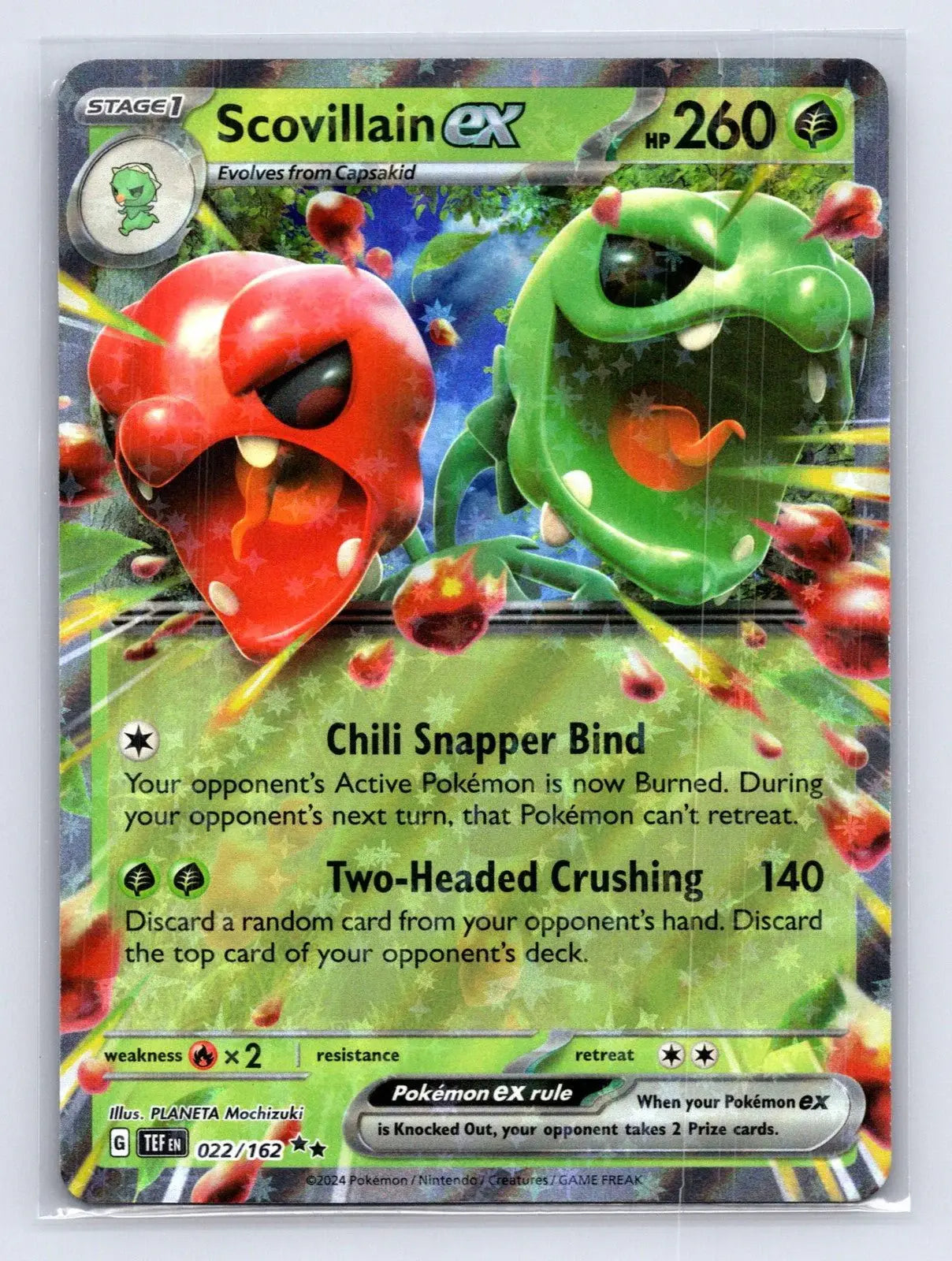 Scovillain ex 022/162 Temporal Forces Pokemon NM - Mastercoins