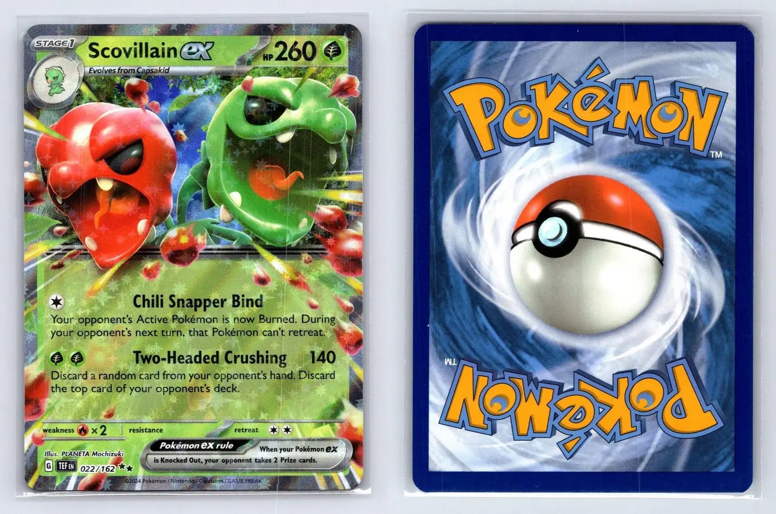 Scovillain ex 022/162 Temporal Forces Pokemon NM - Mastercoins