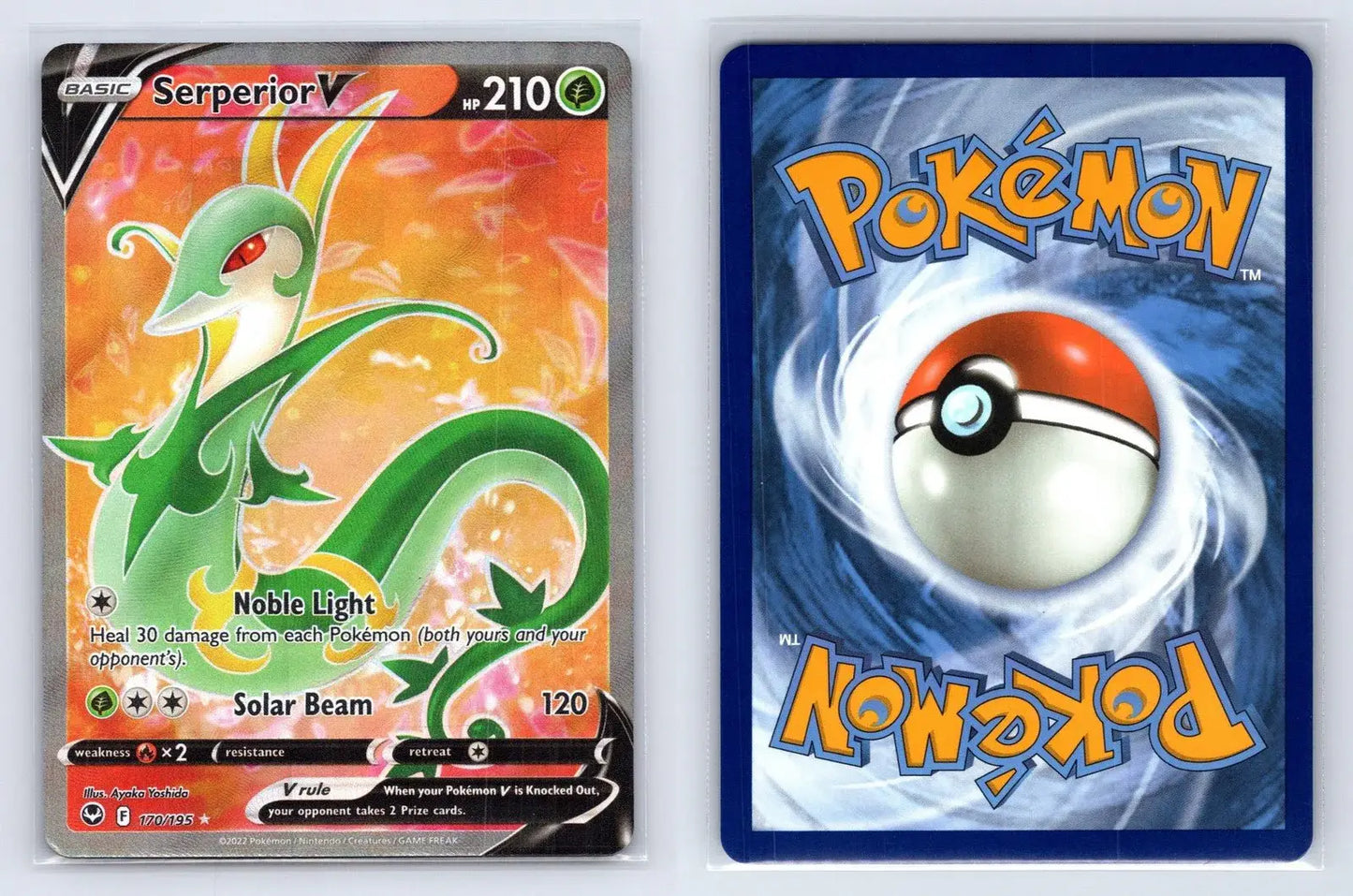 Serperior V 170/195 Silver Tempest Pokemon NM - Mastercoins