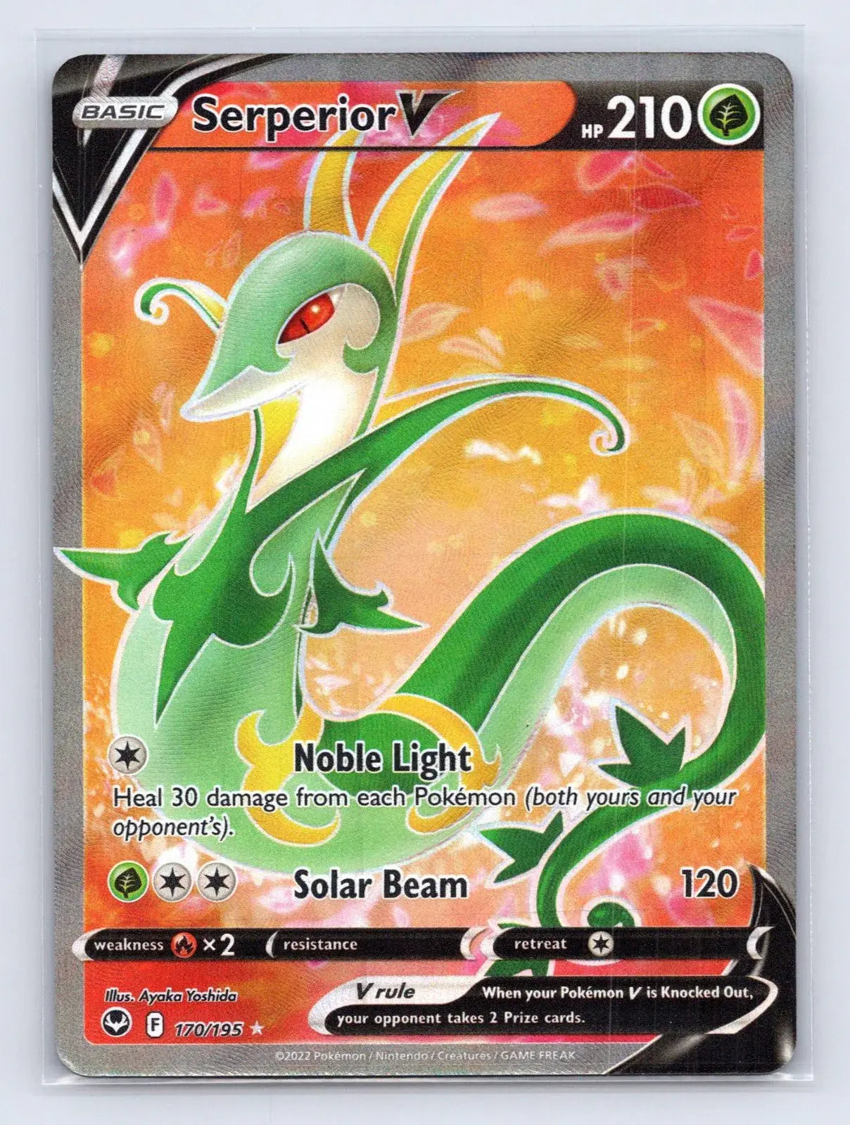 Serperior V 170/195 Silver Tempest Pokemon NM - Mastercoins