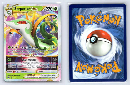 Serperior VSTAR 008/195 Silver Tempest Pokemon NM - Mastercoins