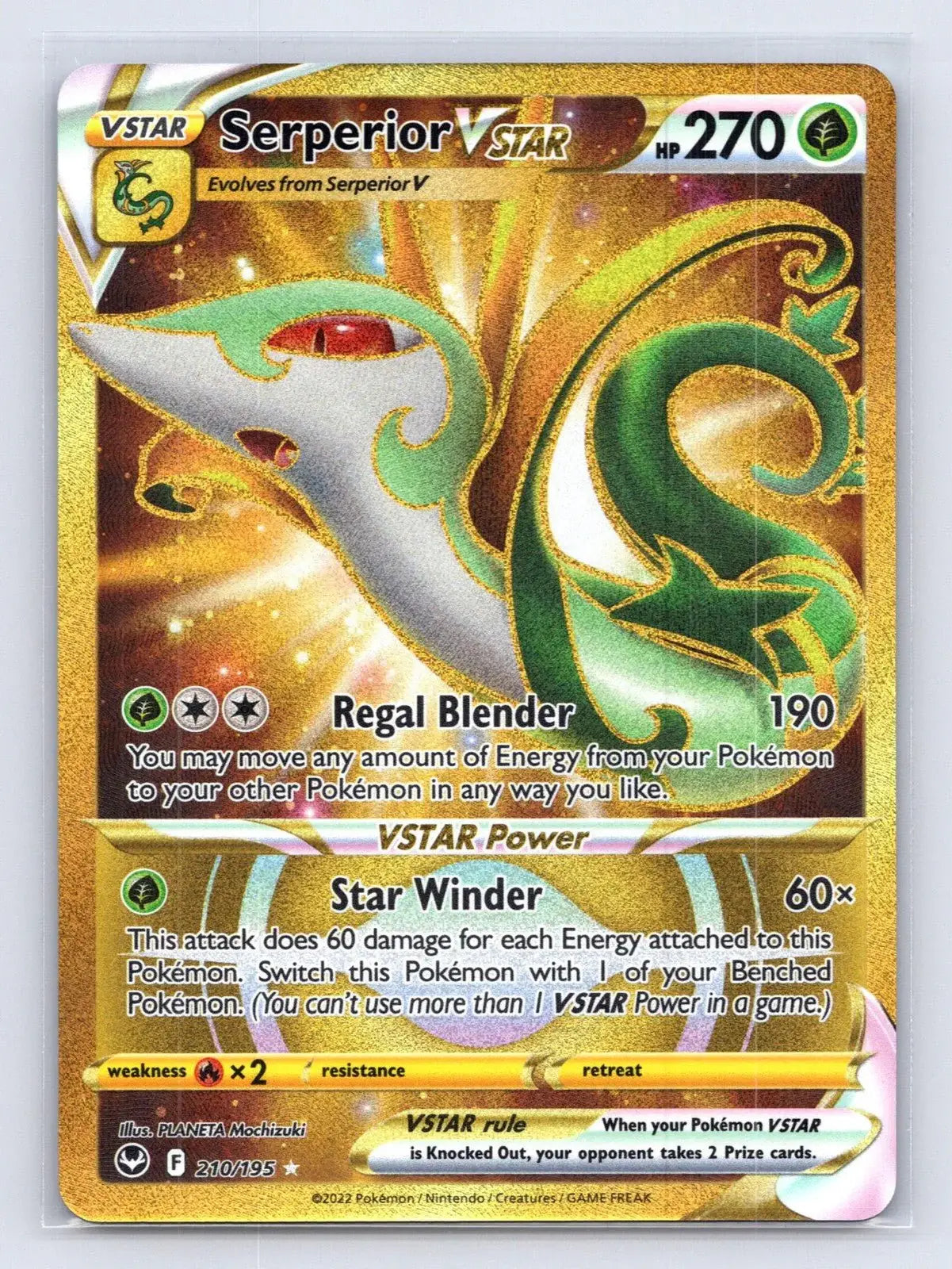 Serperior VSTAR 210/195 Silver Tempest Pokemon NM - Mastercoins