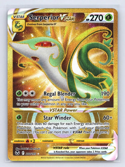 Serperior VSTAR 210/195 Silver Tempest Pokemon NM - Mastercoins