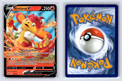 Simisear V 022/159 Crown Zenith Pokemon NM - Mastercoins