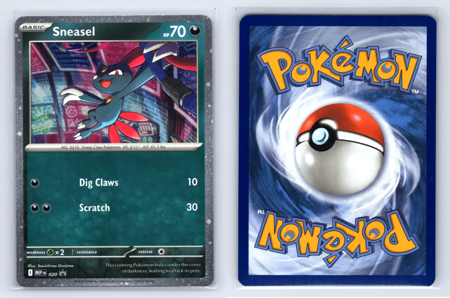 Sneasel MEP 020 PROMO Mega Evolution Pokemon Near Mint - Mastercoins