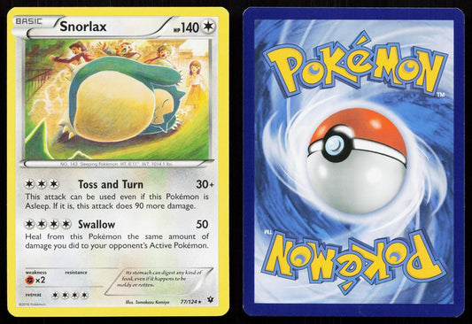 SNORLAX 77/124 FATES COLLIDE NM - Mastercoins