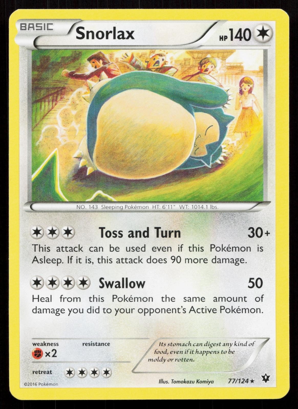 SNORLAX 77/124 FATES COLLIDE NM - Mastercoins