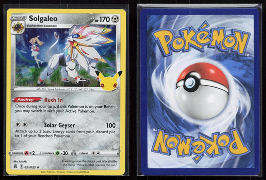 SOLGALEO 021/025 CELEBRATIONS NM - Mastercoins