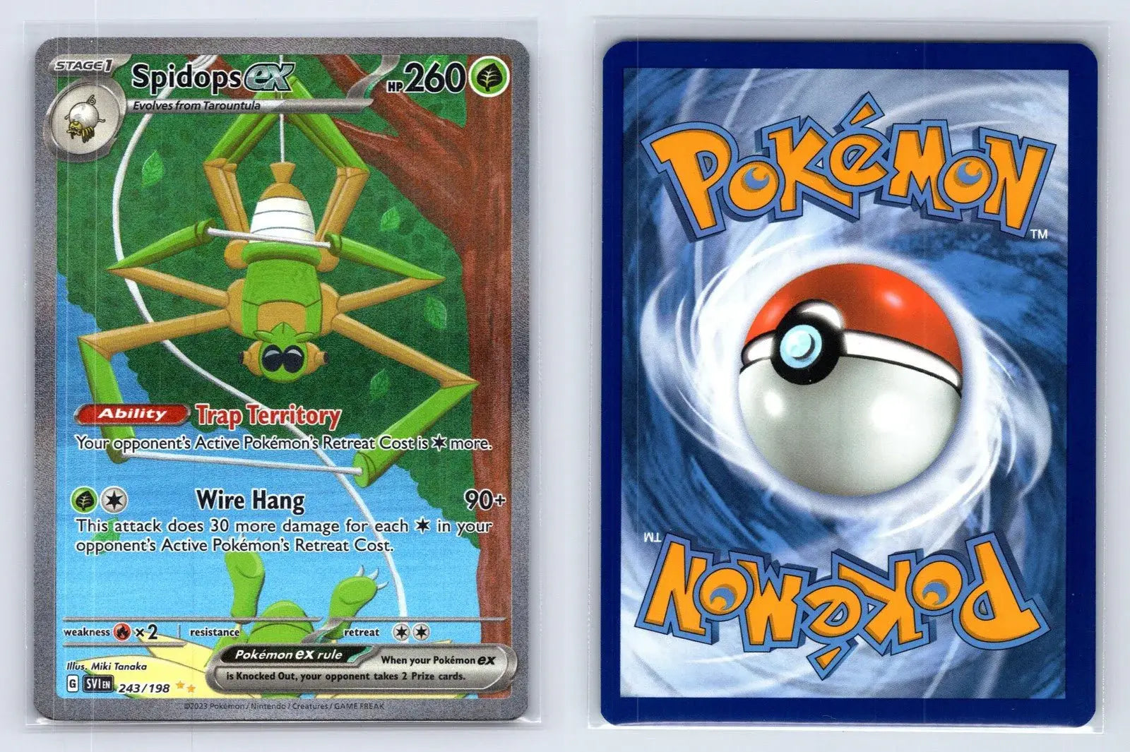 Spidops ex 243/198 Scarlet & Violet Pokemon NM - Mastercoins