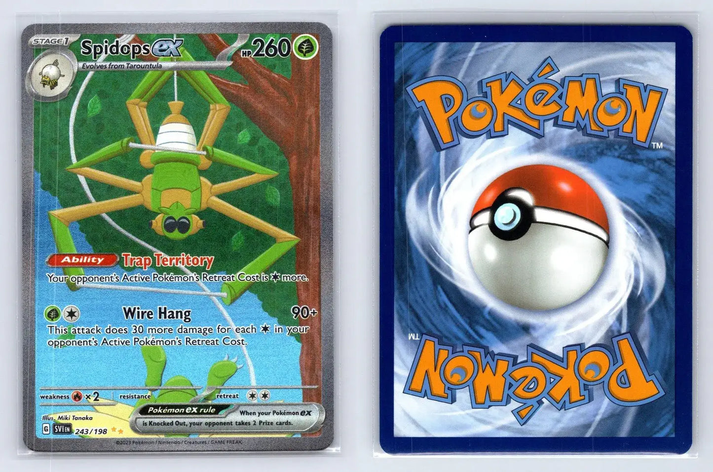 Spidops ex 243/198 Scarlet & Violet Pokemon NM - Mastercoins