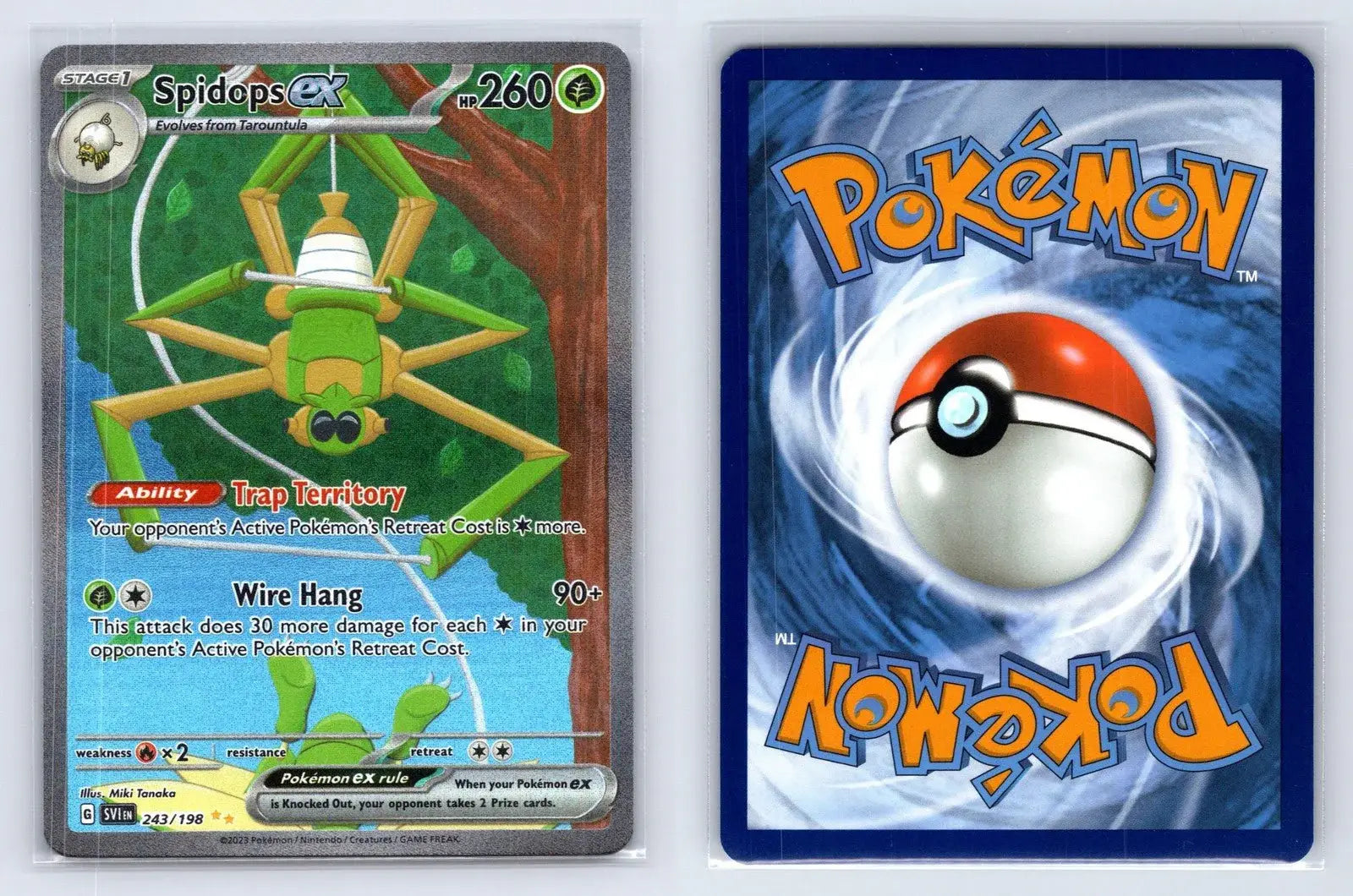Spidops ex 243/198 Scarlet & Violet Pokemon NM - Mastercoins
