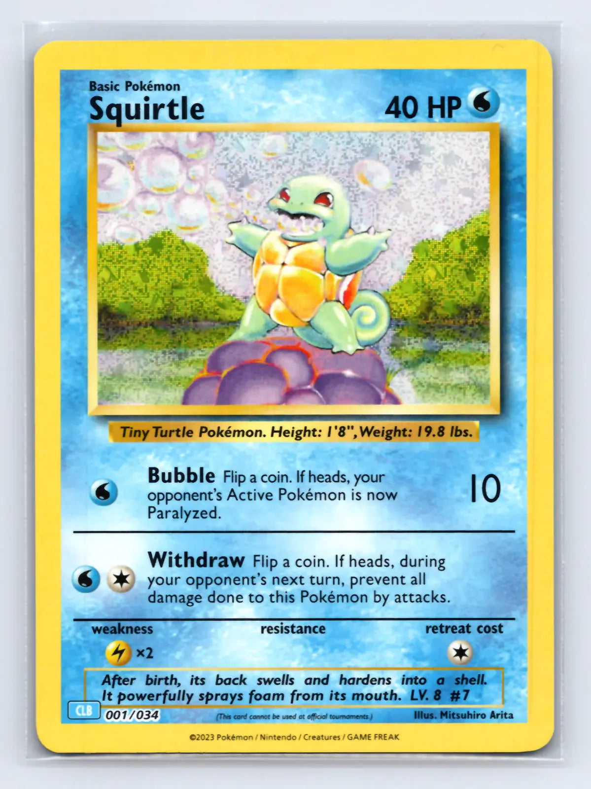 Squirtle 001/034 TCG Classic Blastoise Pokemon Near Mint - Mastercoins