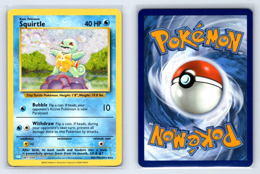 Squirtle 001/034 TCG Classic Blastoise Pokemon Near Mint - Mastercoins