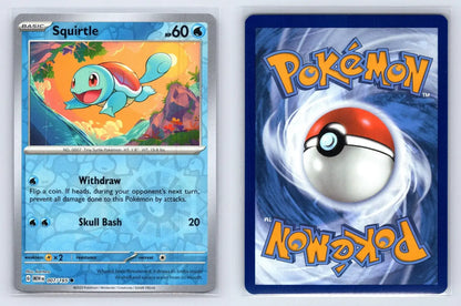 Squirtle 007/165 Rev Holo Blooming Water Promo 151 Pokemon NM - Mastercoins