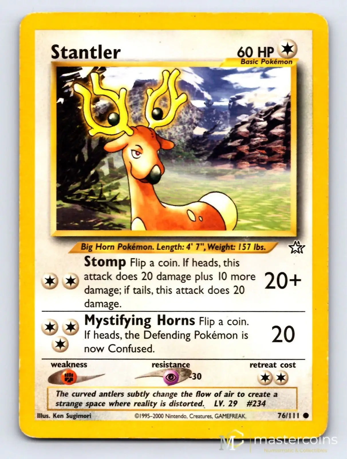 Stantler 76/111 Neo Genesis Pokemon MP - Mastercoins