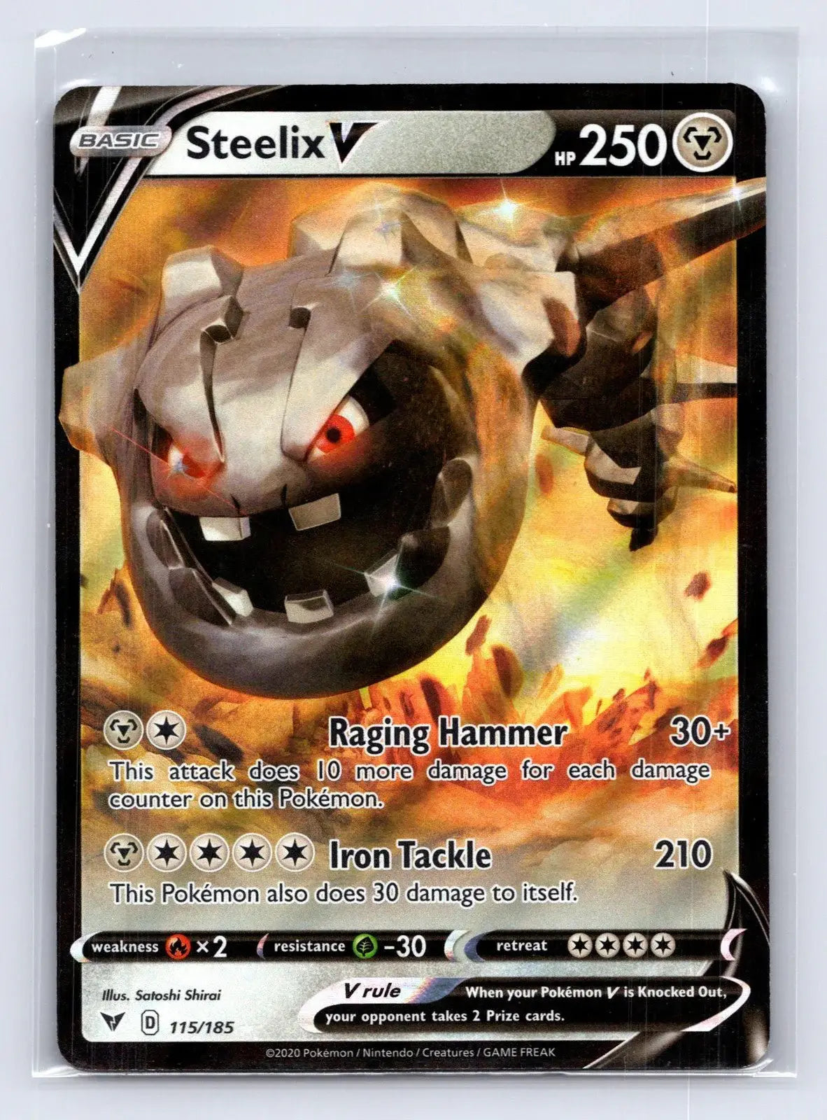 Steelix V 115/185 Vivid Voltage Pokemon NM - Mastercoins