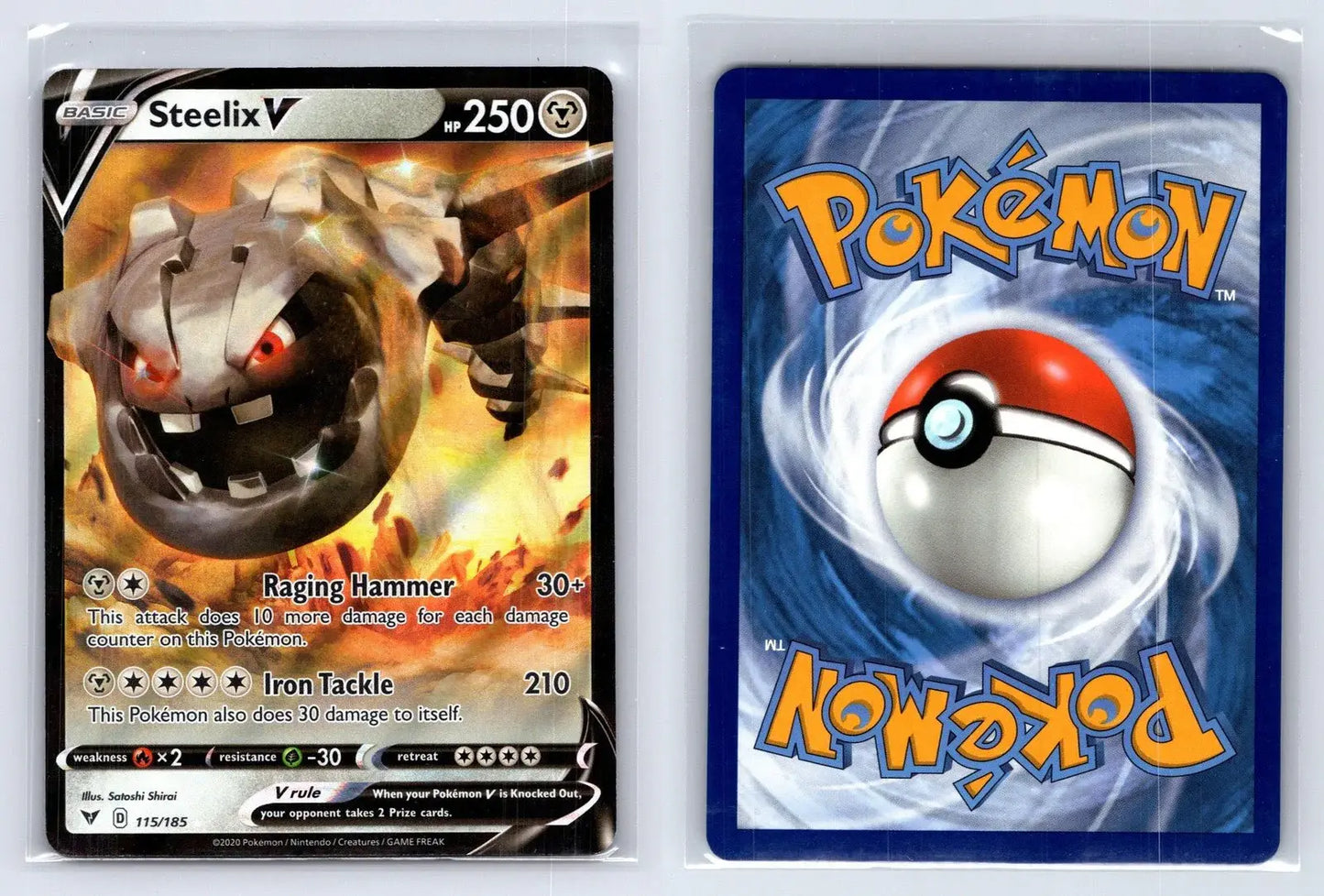 Steelix V 115/185 Vivid Voltage Pokemon NM - Mastercoins