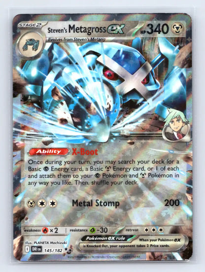 Steven's Metagross ex 145/182 Double Rare Destined Rivals Pokemon Near Mint - Mastercoins