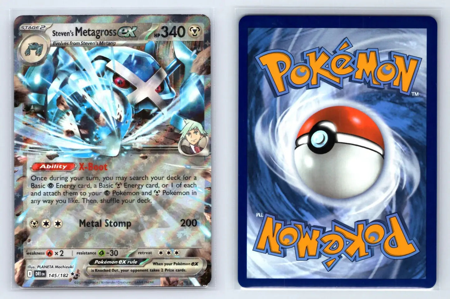 Steven's Metagross ex 145/182 Double Rare Destined Rivals Pokemon Near Mint - Mastercoins