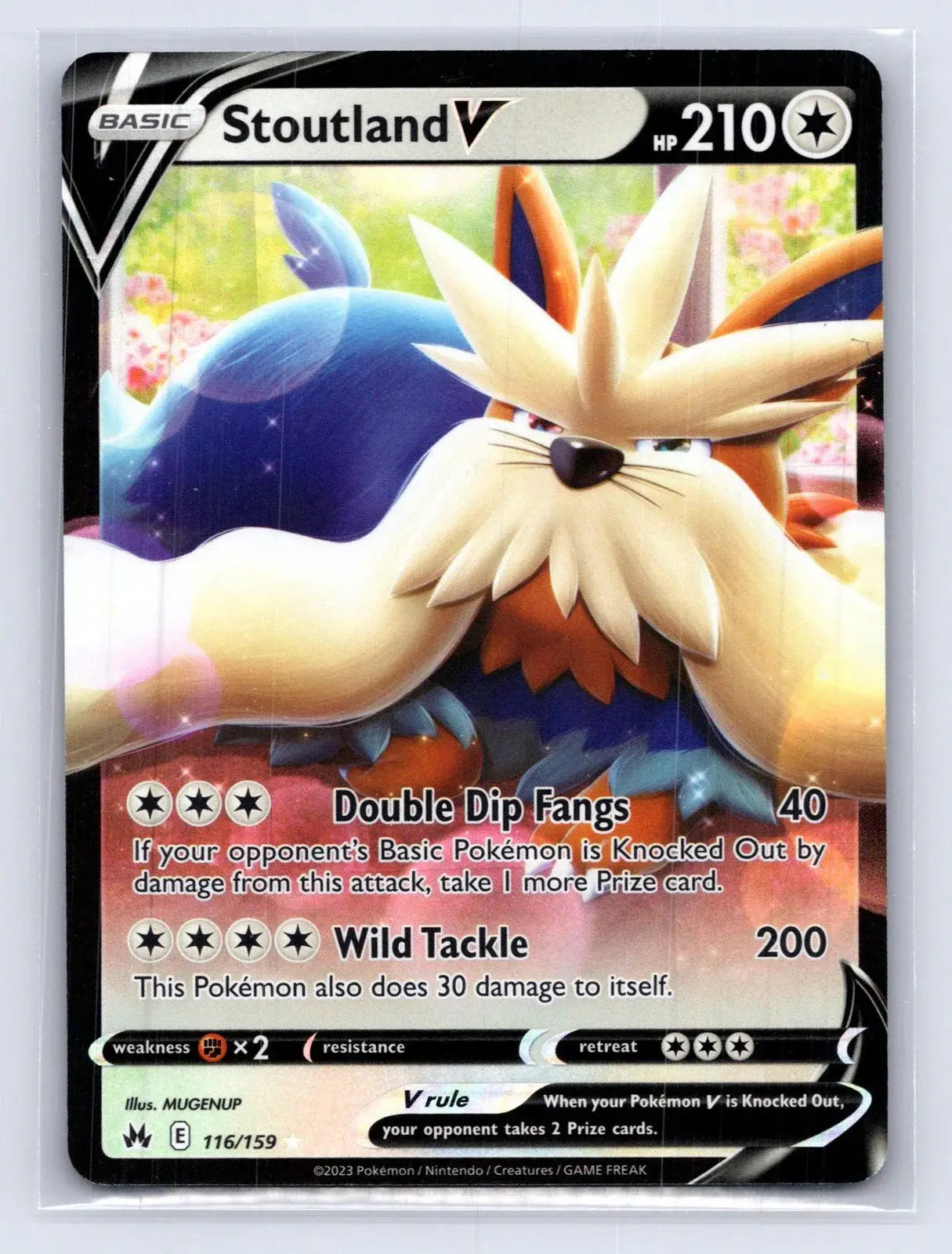 Stoutland V 116/159 Crown Zenith Pokemon NM - Mastercoins
