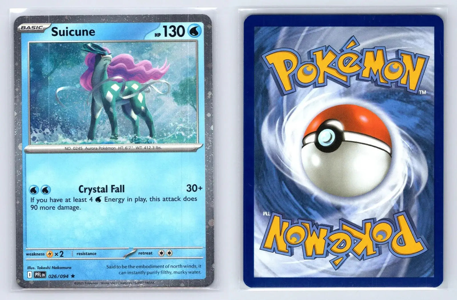 Suicune 026/094 Cosmos Holo Promo Phantasmal Flames Pokemon NM - Mastercoins