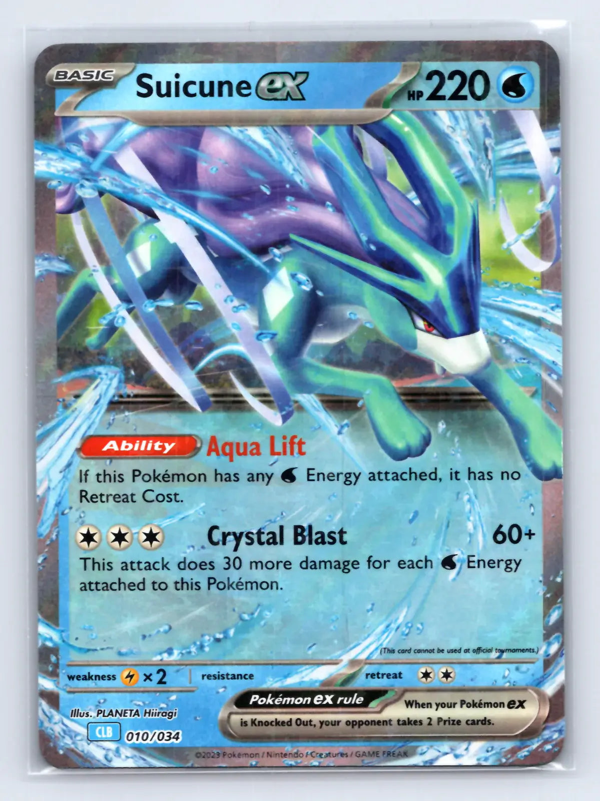 Suicune ex 010/034 TCG Classic Blastoise Pokemon Near Mint - Mastercoins