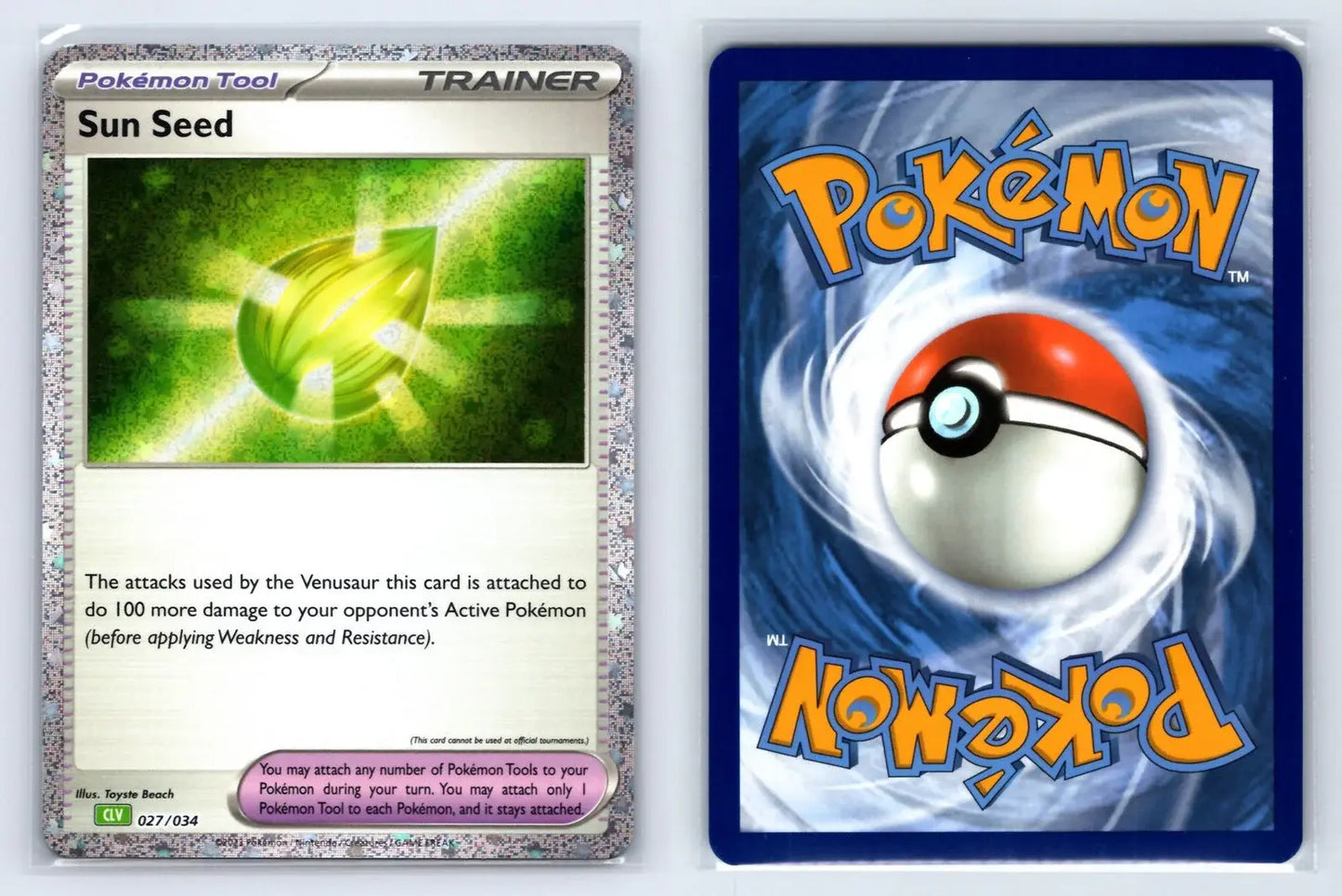 Sun Seed 027/034 TCG Classic Venusaur Pokemon Near Mint - Mastercoins