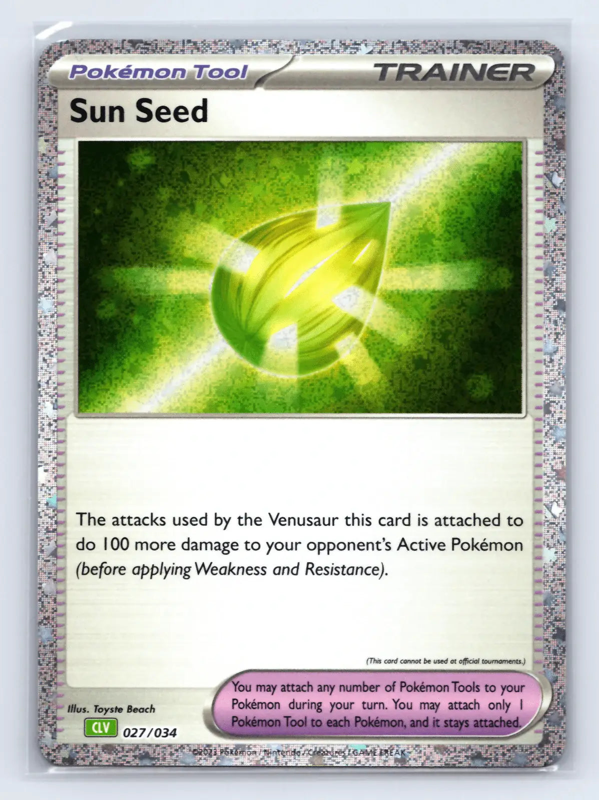 Sun Seed 027/034 TCG Classic Venusaur Pokemon Near Mint - Mastercoins