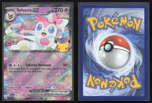 Sylveon ex 071/128 ME: 30th Celebration Double Rare NM - Mastercoins