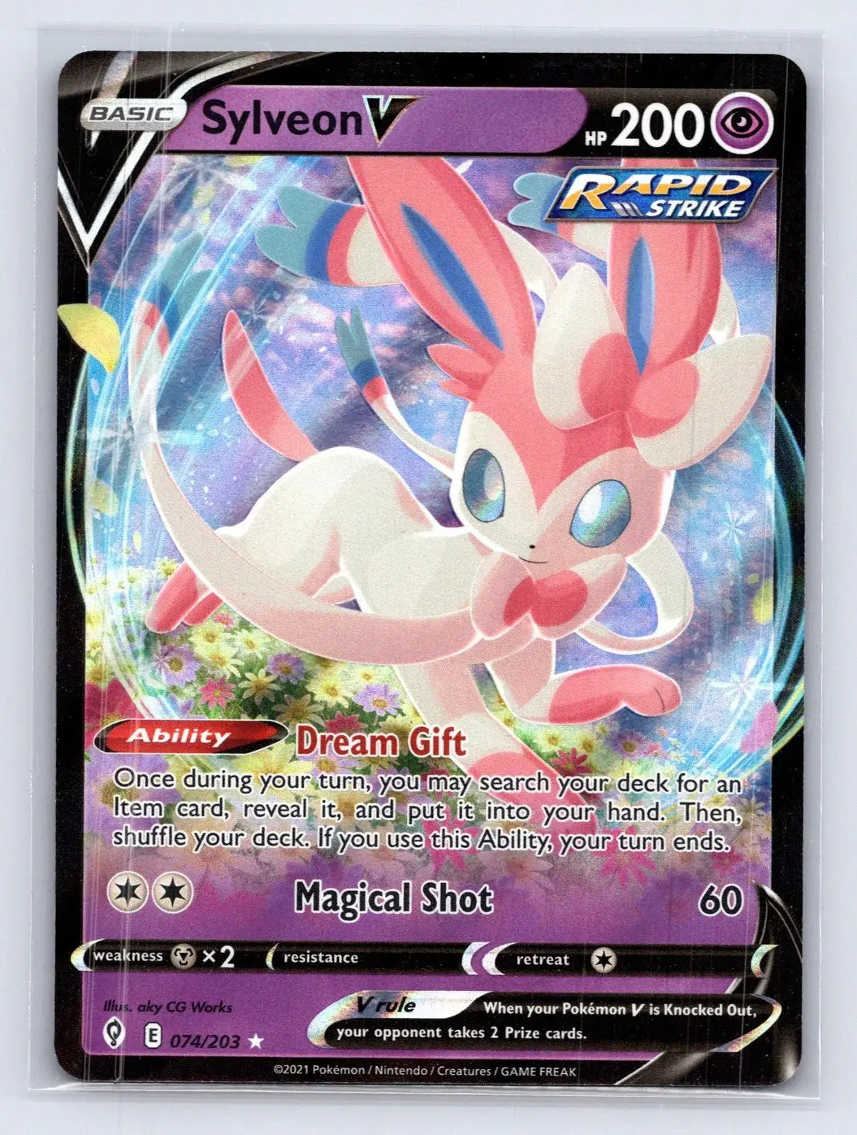 Sylveon V 074/203 Evolving Skies Pokemon NM - Mastercoins